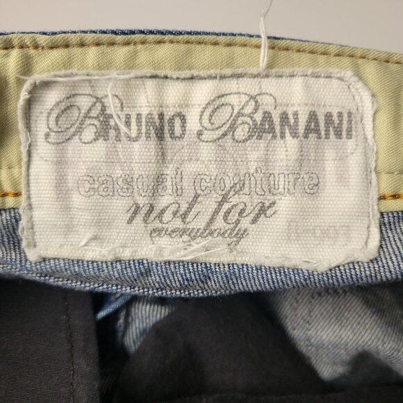 bruno banani Men's 33 x 32 Relaxed Fit Distressed Mid Rise Straight Leg Jeans - Picture 10 of 16